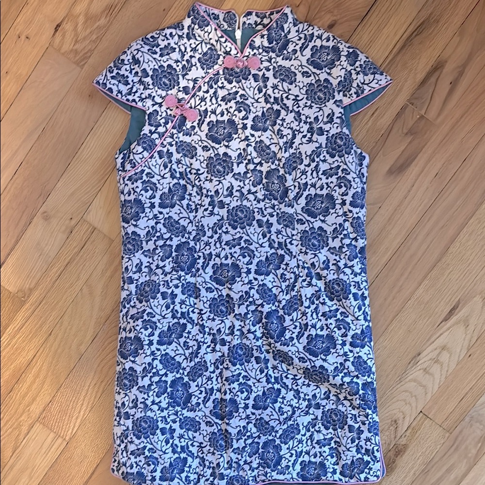 Vintage girls dress 100% cotton Asian dress